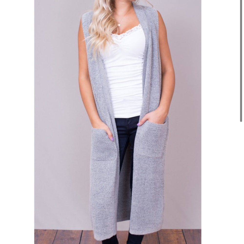 Mystree Silver Fox Sweater Vest - Picture 2 of 8